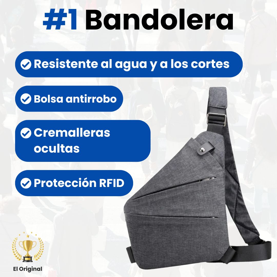 Bolso bandolera antirrobo